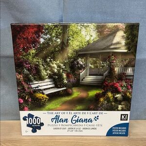 Alan Giana Garden of Light Gazebo Garden Jigsaw Puzzle 1000 Pieces 20"X27"